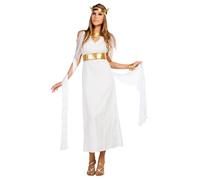 Boland - Greek Goddess Hera Costume Set with Dress, Headband and Belt for Carnival and Theme Party, Empress, Queen