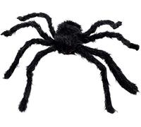 Boland Halloween Hairy Spider - Bendable Black Plush Decoration, 70 cm for Halloween Parties and Themed Events