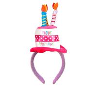 Boland Happy Birthday Hat Headband Fancy Dress Celebration Novelty Headwear Birthday Dress Up Adults Girls Tiara Accessory One Size