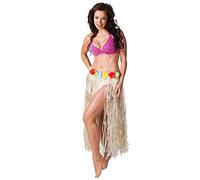 Boland - Hawaiian skirt, approx. 80 cm, raffia skirt, beach party, summer, costume, carnival, theme party