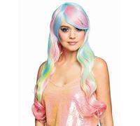 Boland - Pruik Heaven, kleurrijke pruik van kunsthaar voor carnaval en themafees