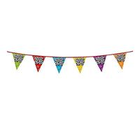 Boland - Holographic Bunting Number, 1 Piece, Length 800 cm, Flag Chain, Stars, Hanging Decoration, Multicoloured, Garland, Theme Party, Birthday, Anniversary, Nursery