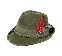 Boland 54285 Hunting Champion Hat with Edelweiss Green Hunter Costume Hat Headgear Folk Festival Theme Party Carnival