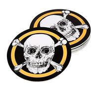 Boland Jolly Roger Pirate Cardboard Coasters 10 cm Pack of 6