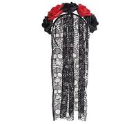 Boland La Rosa Day of The Dead 97064 Headband Black/Red.