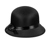 Boland Ladies 1920s Charleston Hat, Flapper Fancy Dress Accessory, 1920s Dress Up, Womens, Headwear, Adult, Black, One Size (Black)