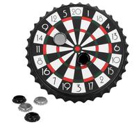 Boland Magnetic Drink & Dart Party Game - Tabletop Bottle Cap Dartboard with Stand and 6 Magnetic Caps - Fun Adult Game for Celebrations and Nights In