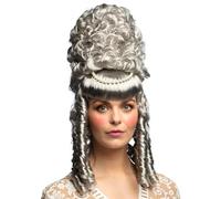 Boland - Marie-Sophie Grey Curly Wig Synthetic Hair Medieval Noble Masquerade Carnival Theme Party Motto Party