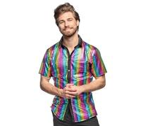 Boland Men's 2288 Disco Diamond Rainbow Shirt (M), M