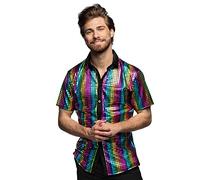 Boland Men's 2291 Disco Diamond Rainbow Shirt (XXL)