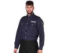 Boland 2061 Police Shirt, Letter Pattern, Multicoloured, 50/52 (M)