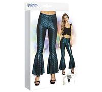 Ladies Mermaid Tail Flare Trousers Womens Fancy Dress Costume