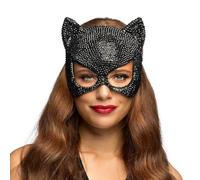Boland - Mirage Cat Mask with Elastic Band, Glitter Face Mask for Carnival, Festival and Theme Party, Animal Costume Cat