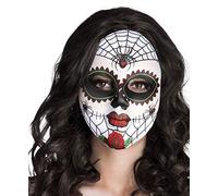 Boland - Miss Dia De Los Muertos Adult Mask, White, One Size, 97521