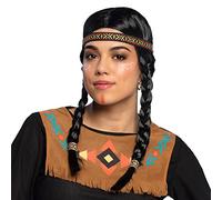 Native American Wig with Braids and Headband