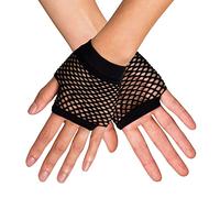 Boland - New York Gloves, Fishnet Gloves, Leg Warmers, 80s, Stretchy, Costumes, Carnival, Theme Party