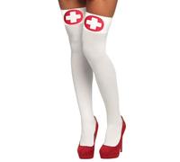 Boland 10117876 02254 Nurse Socks, White/Red, One Size, Unisex
