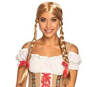 Boland Oktoberfest Heidi Blonde Wig with Bows - Long Blonde Wig, Perfect for Oktoberfest, Costume Parties, and Themed Events