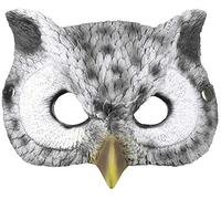 Boland 56735 Semi-Mask Owl Shaped 24 x 17 cm Grey