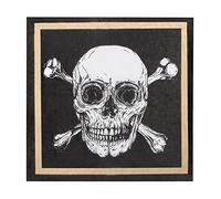 Boland Pirate Party Napkins - Pack of 20, 33 x 33 cm Biodegradable Paper Napkins for Birthday and Theme Parties