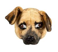 Boland - Plush half mask, one size, face mask, animal mask, fur mask, accessory, costume, fancy dress, carnival, theme party