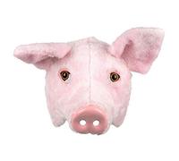Boland - Plush half mask, one size, face mask, animal mask, fur mask, rabbit, accessory, costume, fancy dress, carnival, theme party
