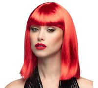 Boland - Pruik Dance Neon Rood NEW