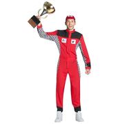 Boland 84436 Adult Racing Champion Costume, Multicoloured, XL