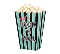 Boland Rock N Roll Popcorn Gift Boxes (Pack Of 4) Blue (One Size)