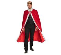Boland Royal Deluxe Cape - 140 cm Red Unisex Costume Accessory, Perfect for Carnival, Cosplay, and Theme Parties