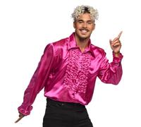 Adult Mens Disco Ruffle Shirts Frilly 1970s 70s Fancy Dress Costume