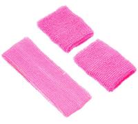 Boland - Sweatbands, 1 headband and 2 bracelets, one size, sports, accessory, 80s, tracksuit, tennis player, costume, theme party, carnival