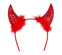 Boland - Set of 4 Devil Diamond Tiara Headband for Devil or Demon Costume