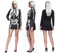 Boland Skeleton Babe Women's Halloween Fancy Dress Costume - UK 12-14