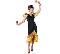 Boland - Spanish Dancer Costume for Women 2-Piece Fancy Dress Costume for Theme Party or Carnival