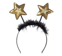 Boland - Star Tiara with Sequins, Headband with Feathers, Headpiece, Costume, Carnival, Theme Party, New Year's Eve