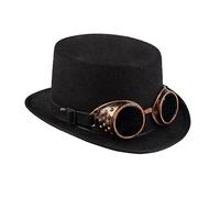 Boland 54500 Steampunk Hat with Goggles Black