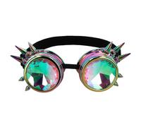 Boland Steampunk Holographic Glasses, Party, Kaleidoscope, Festival Fancy Dress Accessory, Carnival, Party, Novelty Glasses, Adult, One Size (Silver)