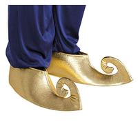 Boland Sultan Adult Shoe Cover - Gold, Standard Size - Perfect for Carnival, Costume Parties, and Arabian-Themed Events