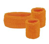 Boland - Sweatbands, 1 headband and 2 bracelets, one size fits all, sports, accessory, 80s, tracksuit, tennis player, costume, theme party, carnival