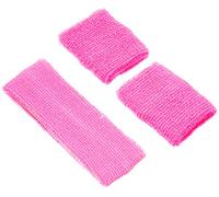 Boland - Sweatbands, 1 headband and 2 bracelets, one size, sports, accessory, 80s, tracksuit, tennis player, costume, theme party, carnival