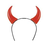 Boland Tiara Headband Horns diavoletta, Red Unica Taglia red