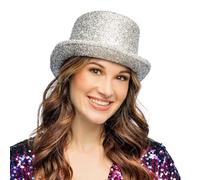 Boland - Top Hat Size 59 cm Glitter Party Hat for Costume Carnival and Theme Party
