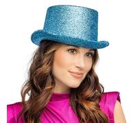 Boland - Top Hat Size 59 cm Glitter Party Hat for Costume Carnival and Theme Party