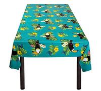 Boland Toucan 52584 Tablecloth 130 x 180 cm Plastic Wipe Clean Tablecloth Decoration Garden Party Summer Birthday