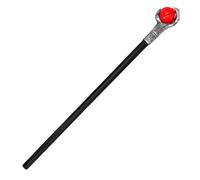 Boland Vampire Scepter - 78 cm Multi-Coloured Solid Rod with Silver Claws and Red Ball - Perfect Accessory for Halloween and Costume Parties