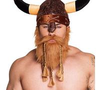 Boland Viking Beard With Elastic, Mens Facial Hair, Fake Beard, Viking Fancy Dress Accessory, Mens Beard, Brown