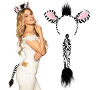 Boland Zebra Fancy Dress Kit with Headband and Tail (US IMPORT)