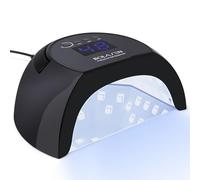 BOLASEN Professional UV Nail Lamp, 80W LED Nail Lamp for Gel Polish, Quick-Drying Nail Dryer Nail Lamp with Metal Base&Auto Sensor, UV Lamps for Gel Nails, Portable Nail UV Lamp for Home&Salon-Black