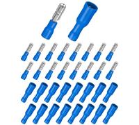 Bolatus 100Pcs Bullet Connectors Terminal Blue